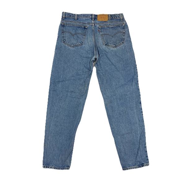Vintage Levi’s 550 Relaxed Fit Tapered Jeans 37x32 Light Wash Puerto Rico - Picture 1 of 16